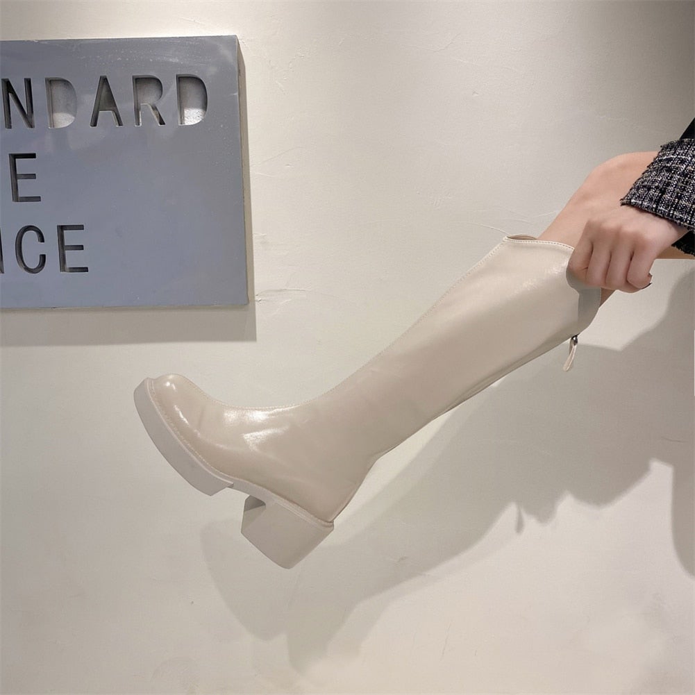 Moderne Hoge Winterlaarzen Voor Dames – Trendy & Comfortabel Voor Koude Dagen