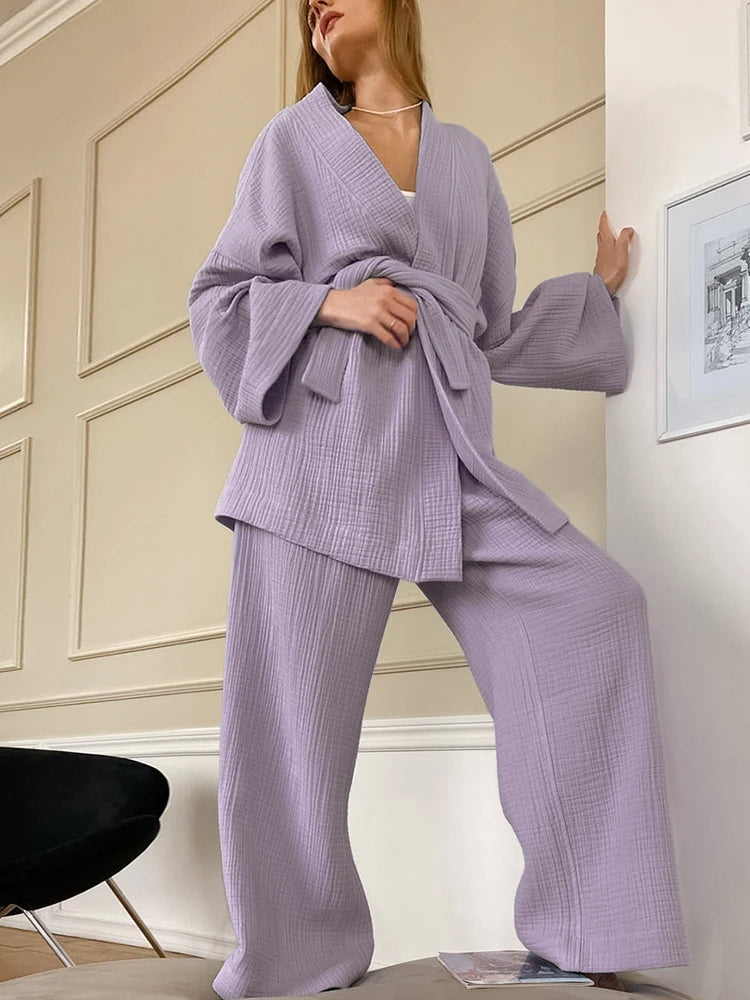 RIKA | Dames Kimono Lounge set - Zomers & Comfortabel