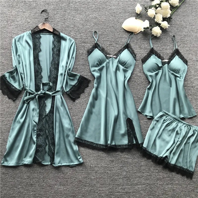 OCEAN | Dames Satijnen Pyjama Set - Luxe & Elegant