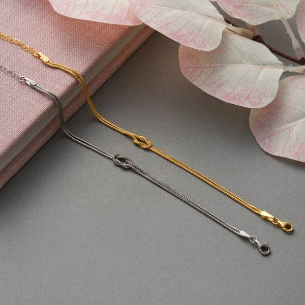 LAUREN | Fijne Symbolische Knoop Armband voor Dames - Luxe & Stijlvol