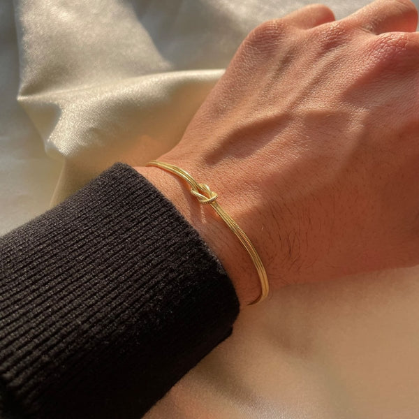 LAUREN | Fijne Symbolische Knoop Armband voor Dames - Luxe & Stijlvol