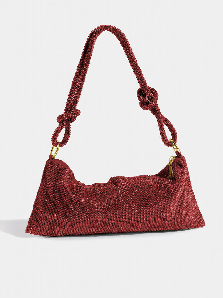 AVA | Glitter Dames Tas Met Kettinghengsel – Luxe, Verfijnd, Compact
