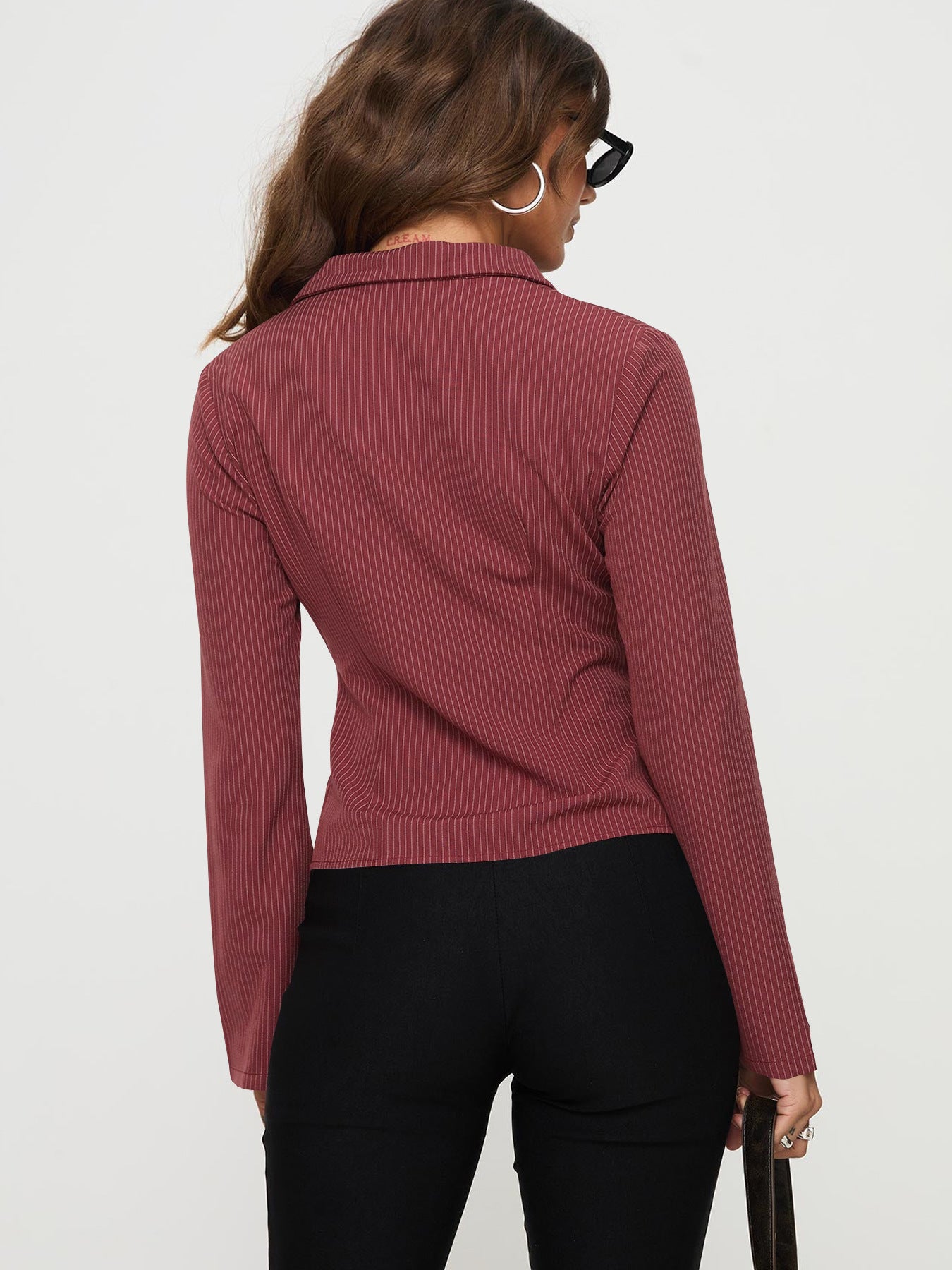VIOLET | Flared Cuff Blouse – Elegant, Chic & Tijdloos