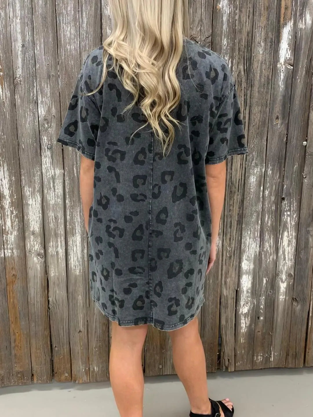 ELOWEN | Dames Gewassen Luipaard Print Shirt Lang - Comfortabel & Gedurft