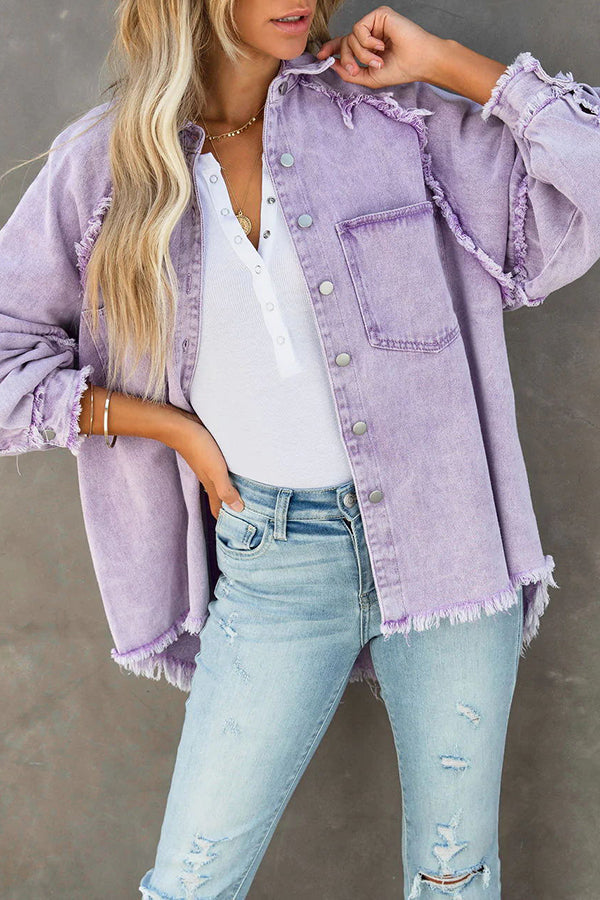 YANTI | Trendy Oversized Denim Jack Dames