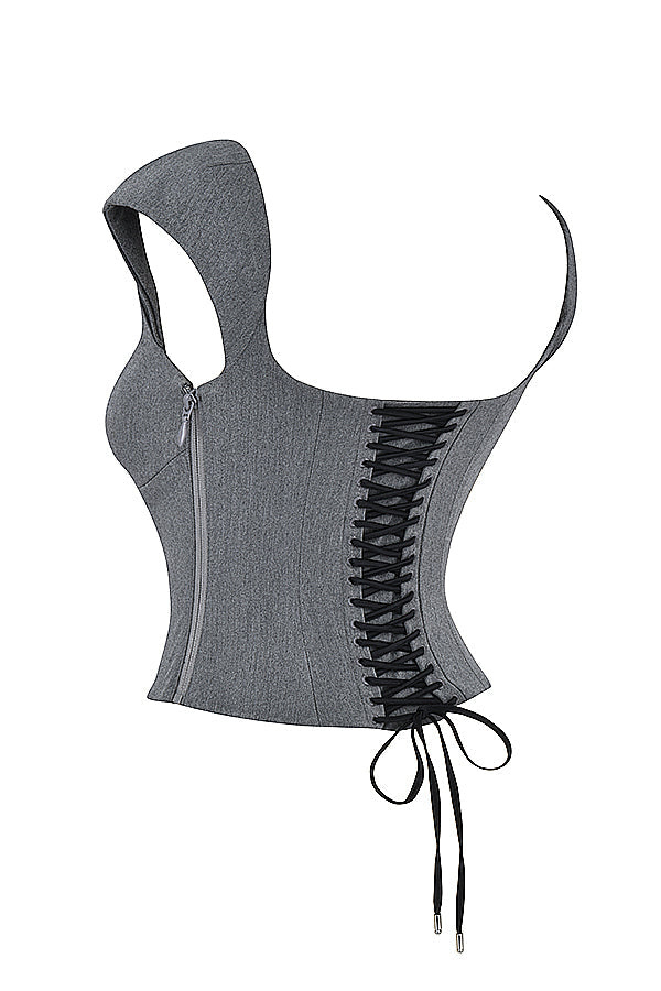 ROSALIE | Grijze Rok + Top Set Voor Dames - Elegant, Chic & Uniek