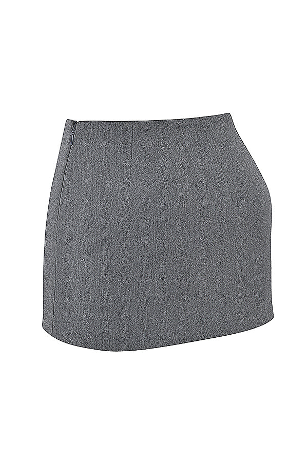 ROSALIE | Grijze Rok + Top Set Voor Dames - Elegant, Chic & Uniek