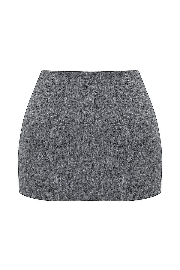 ROSALIE | Grijze Rok + Top Set Voor Dames - Elegant, Chic & Uniek