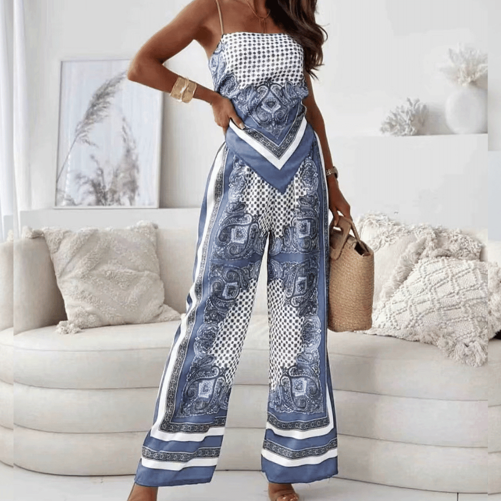 NERINA | Zomerjumpsuit voor Dames met Luxe Patroondetail