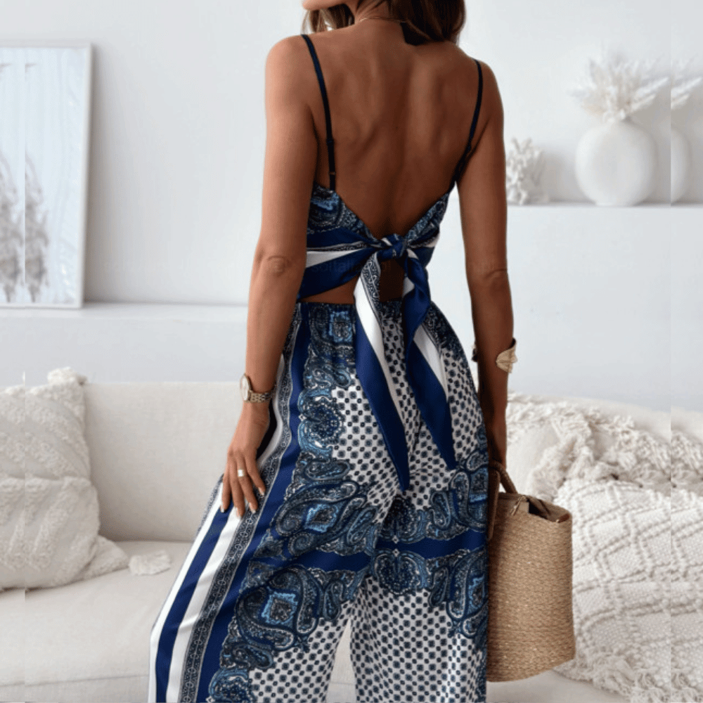 NERINA | Zomerjumpsuit voor Dames met Luxe Patroondetail