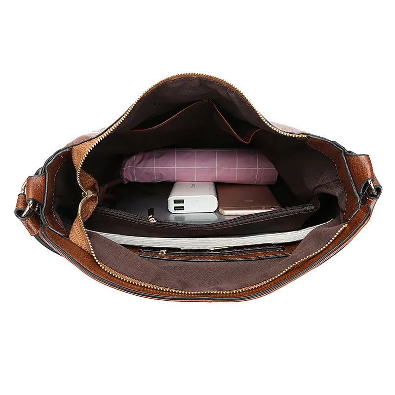 ERSILIA | Luxe Leren Tas Voor Dames Met Verfijnde Details - Klassiek, Functioneel & Stijlvol