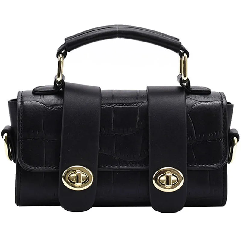 ÉLIANE | Crossbody mini handtas met chique structuur en gouden details