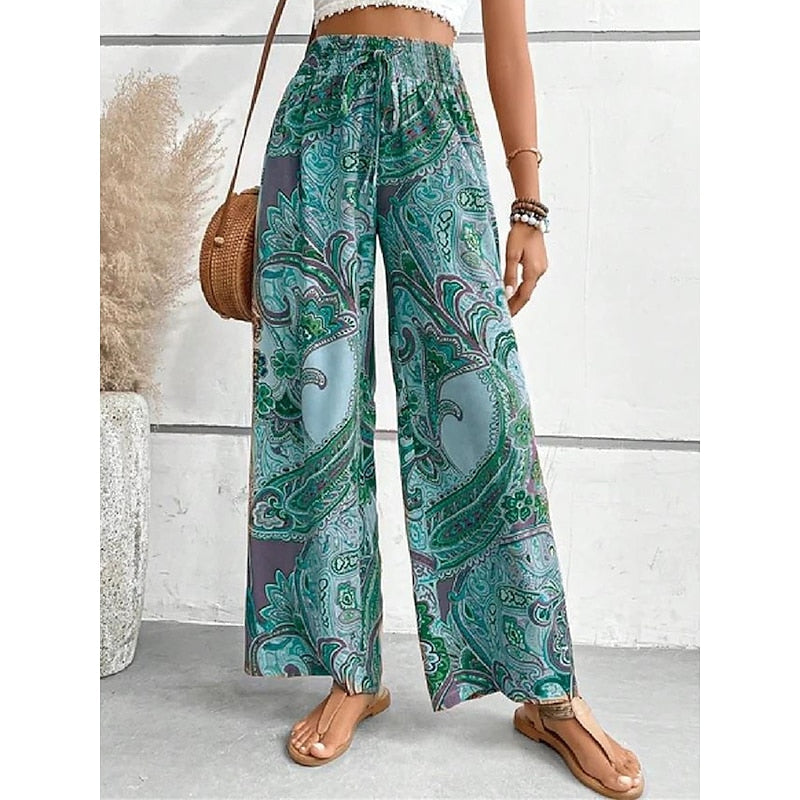 YALINA | Boho Zomer Broek Voor Dames - Luchtig & Modieus