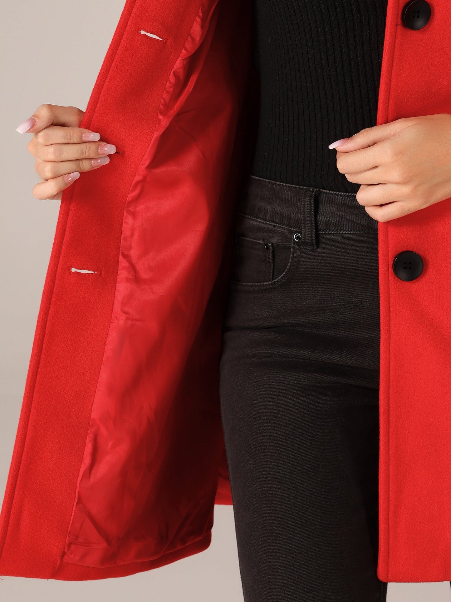 Elegante dames trenchcoat met knoopsluiting | Tijdloze klasse voor het koude seizoen