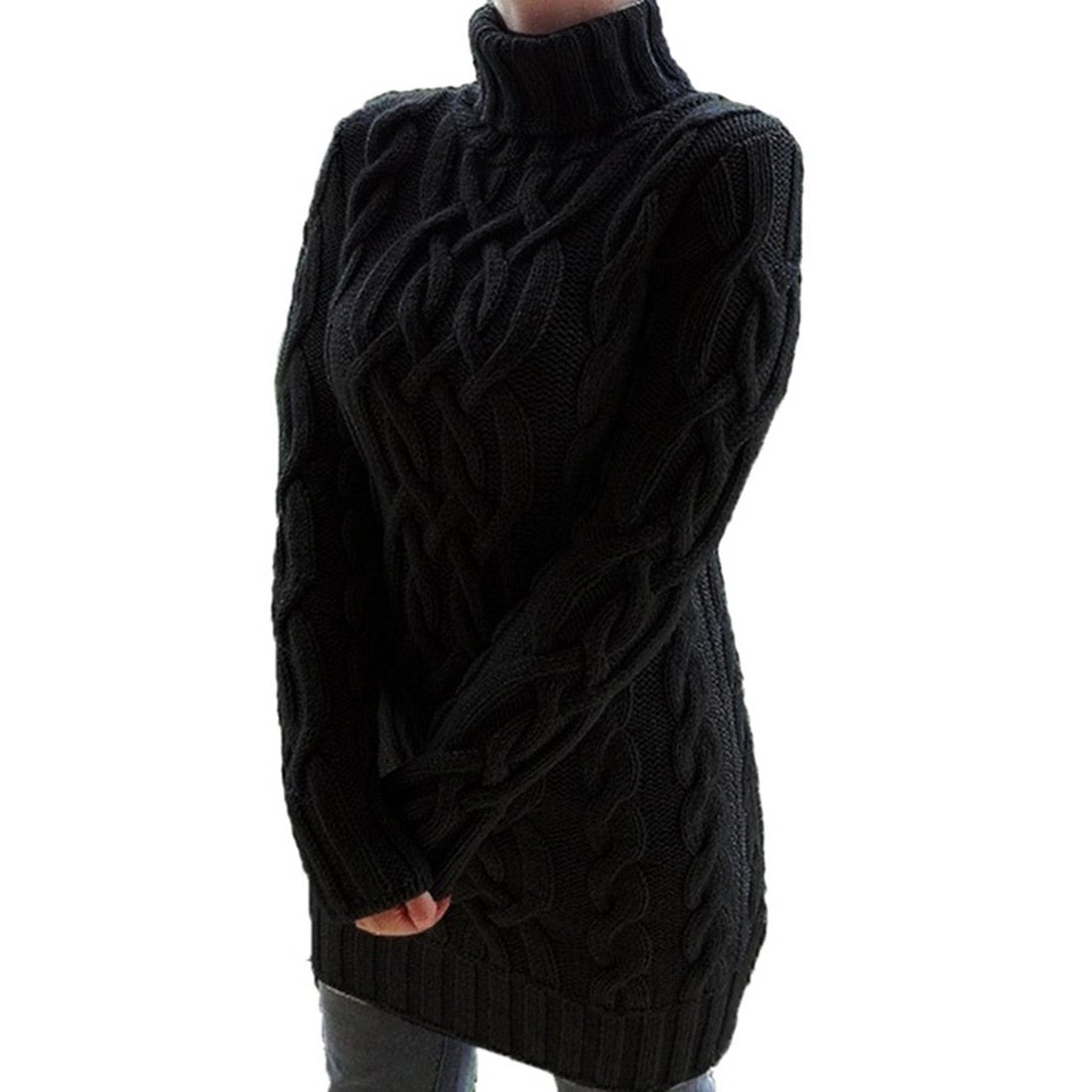 LUNA | Gebreide Damesjurk met Warme Trui-look en Zachte Finish - Perfect Voor De Koude Dagen!