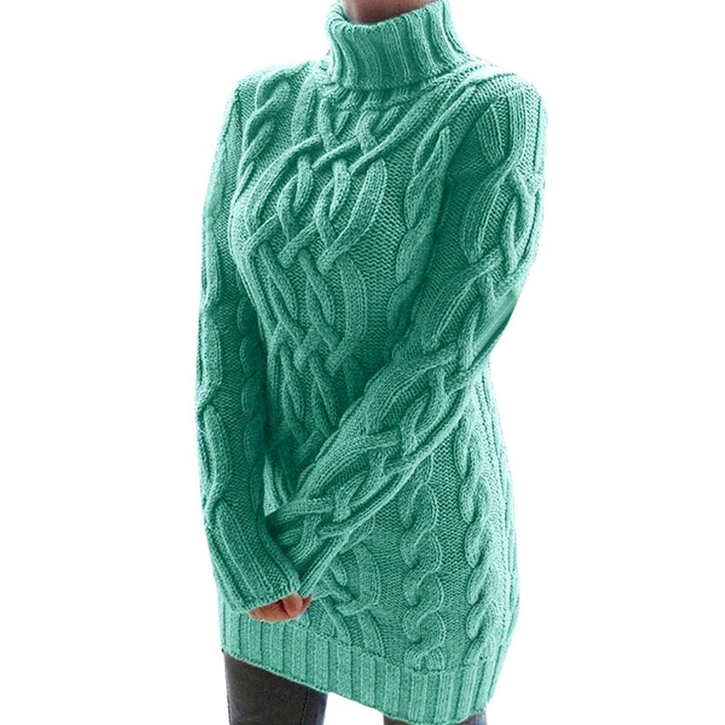LUNA | Gebreide Damesjurk met Warme Trui-look en Zachte Finish - Perfect Voor De Koude Dagen!