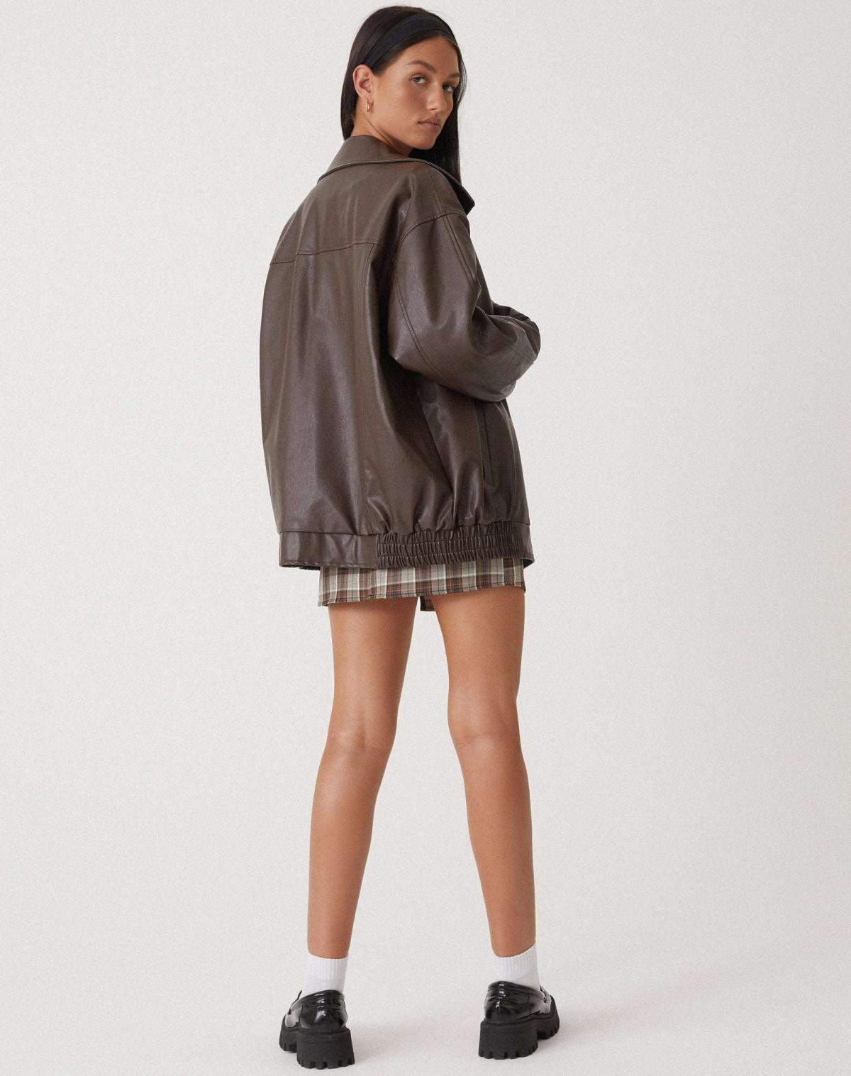 AMARA | Oversized Leren Damesjas – Tijdloze Look & Comfort, Perfect Als Tussenjas