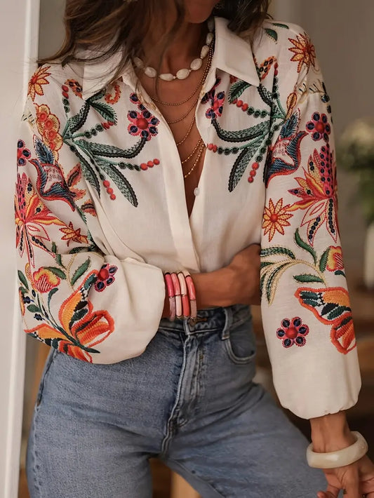 PALOMA | Boho Damesblouse Met Ballonmouwen – Boho, Chic & Een Statement In Elke Outfit