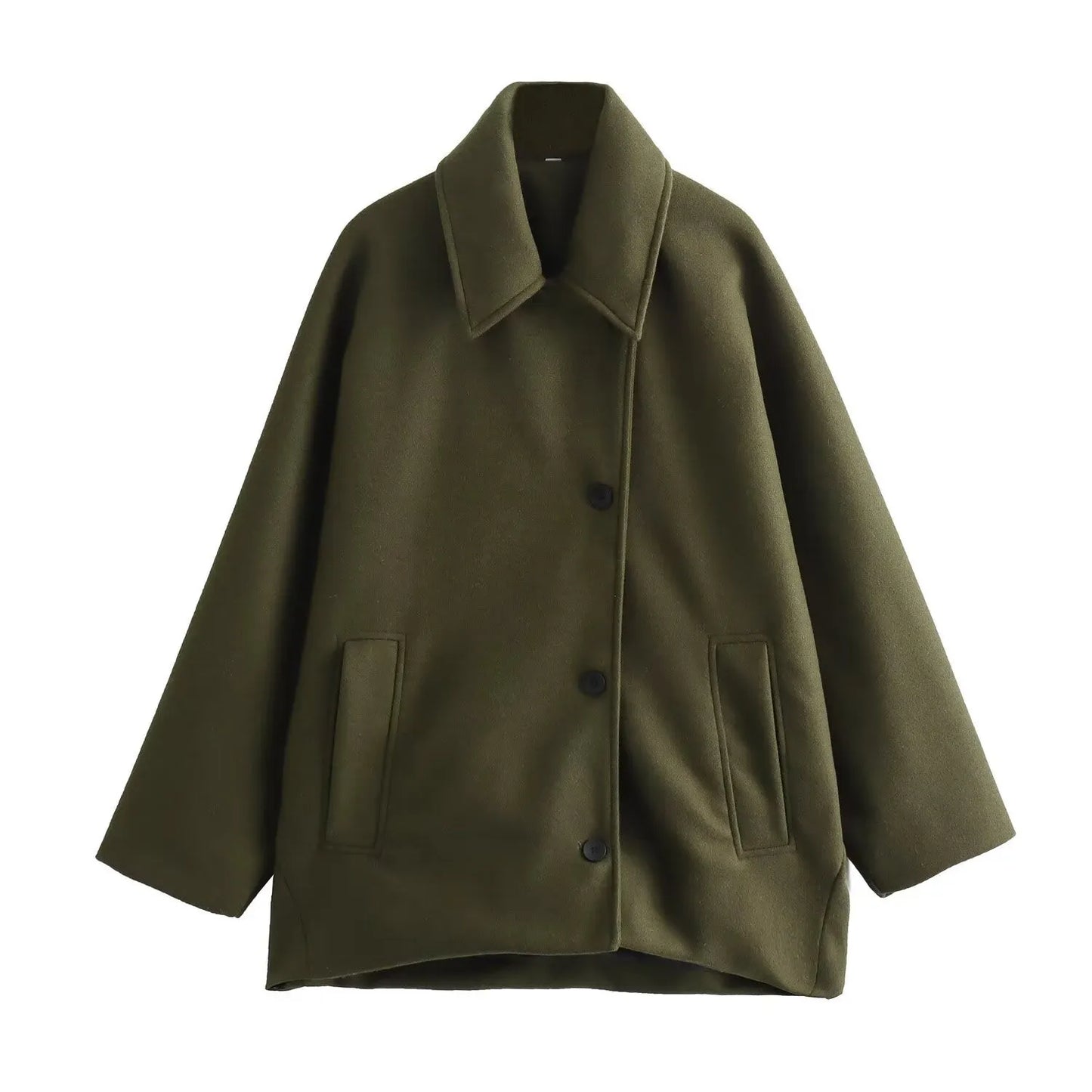 ISOLDE | Nette Wollen Damesjas / Trenchcoat – Tijdloze Elegantie en Warmte