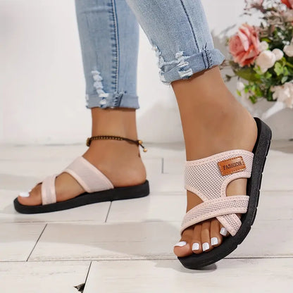 MAE | Luchtige Ergonomische Dames Slippers Met Verhoogde Hak – Ademend, Comfortabel & Ideaal Voor De Zomer