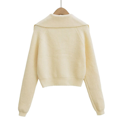 LIVIA | Gebreid Damesvest Met Kraag En Metalen Knoopjes – Elegant, Warm & Veelzijdig