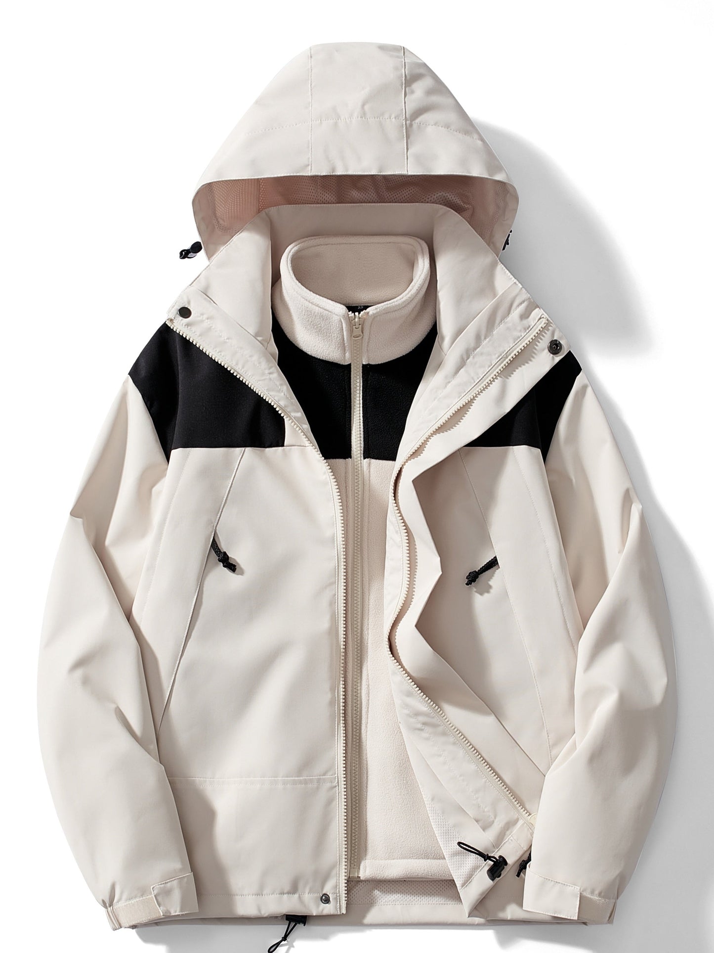 3-in-1 fleece winterjas met capuchon Dames | Warmte, stijl en bescherming in één!