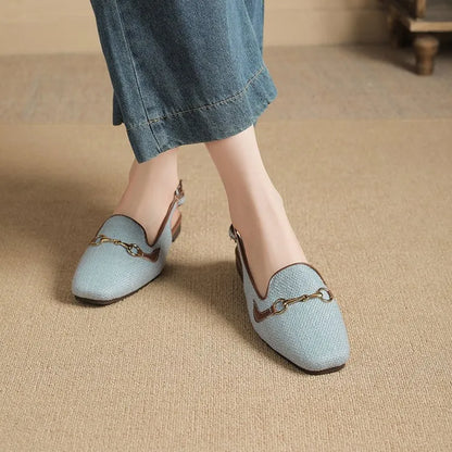 LINA | Luxe Dames Slingback Loafers – Elegant, Ademend & Comfortabel Voor Elke Dag