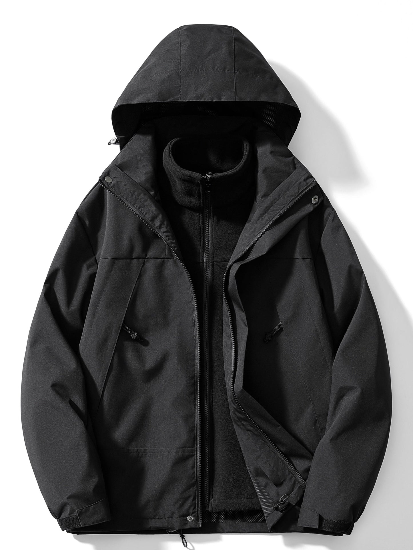 3-in-1 fleece winterjas met capuchon Dames | Warmte, stijl en bescherming in één!