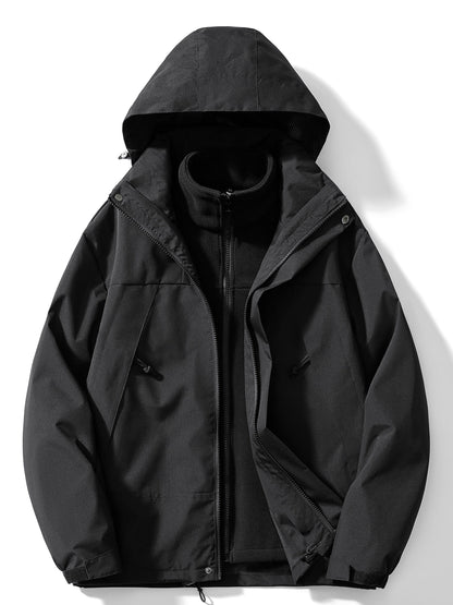 3-in-1 fleece winterjas met capuchon Dames | Warmte, stijl en bescherming in één!