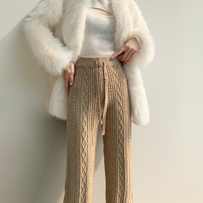 ISALIE | Gebreide Kasjmierlook Sweatpants Voor Dames – Luxe, Zacht & Perfect voor Relaxte Dagen