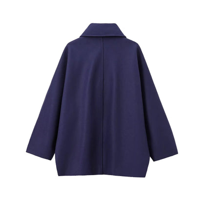 ISOLDE | Nette Wollen Damesjas / Trenchcoat – Tijdloze Elegantie en Warmte