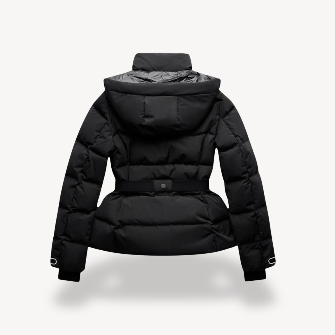 Dames Gewatteerde Puffer Jas Met Taille Riem – Warmte, Luxe En Stijl In Eén Jas