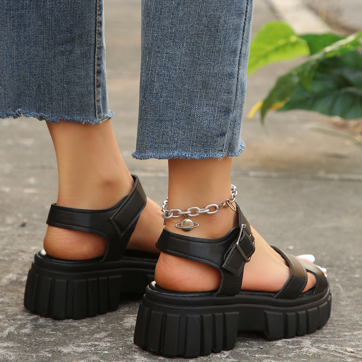 GIULIA | Chunky Dames Sandalen met Verstelbare Bandjes - Zomers, Stevig & Modieus