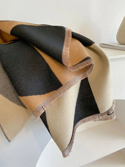 Dames Cashmere Sjaal | Luxe Omslagdoek Voor Herfst & Winter