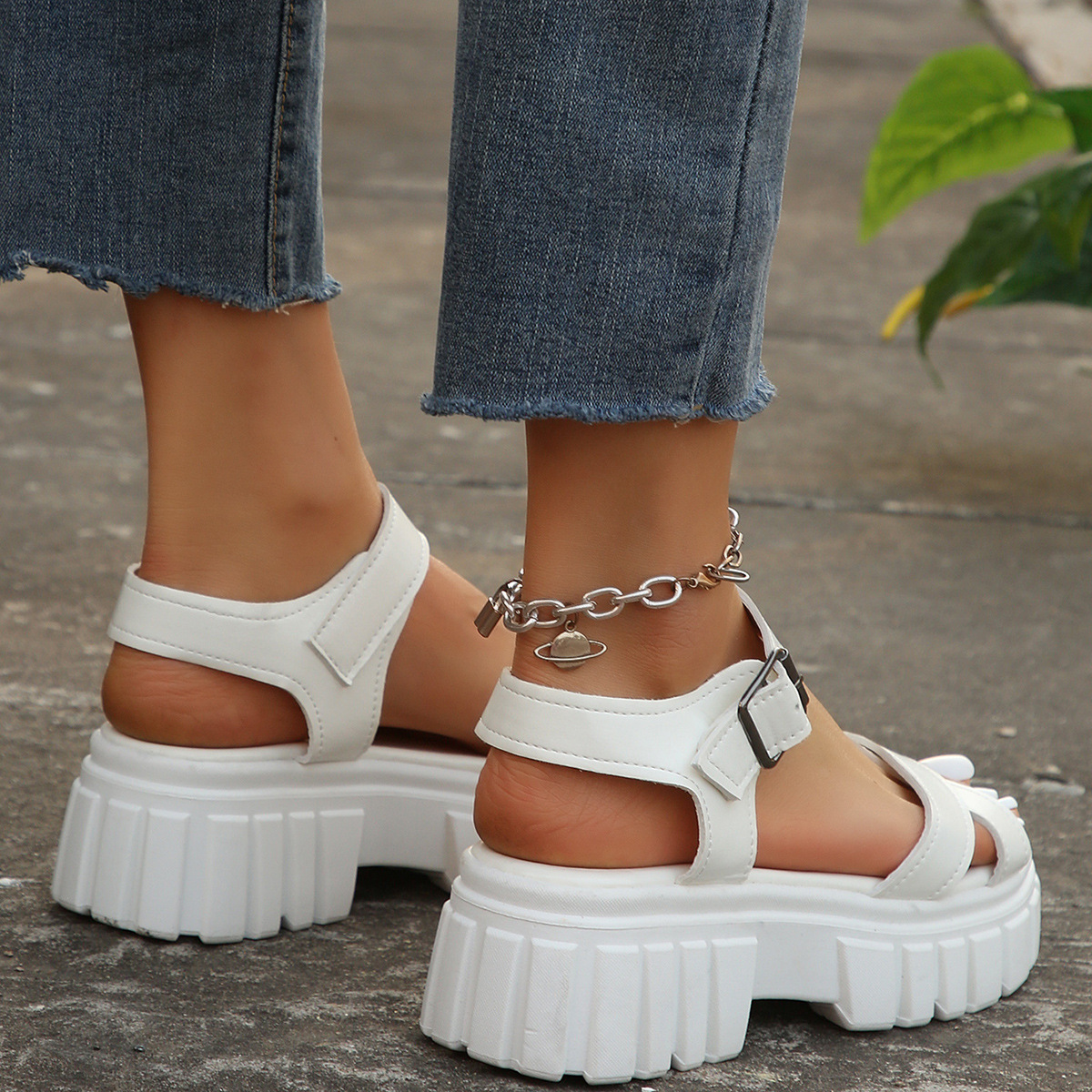 GIULIA | Chunky Dames Sandalen met Verstelbare Bandjes - Zomers, Stevig & Modieus