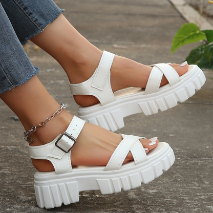GIULIA | Chunky Dames Sandalen met Verstelbare Bandjes - Zomers, Stevig & Modieus