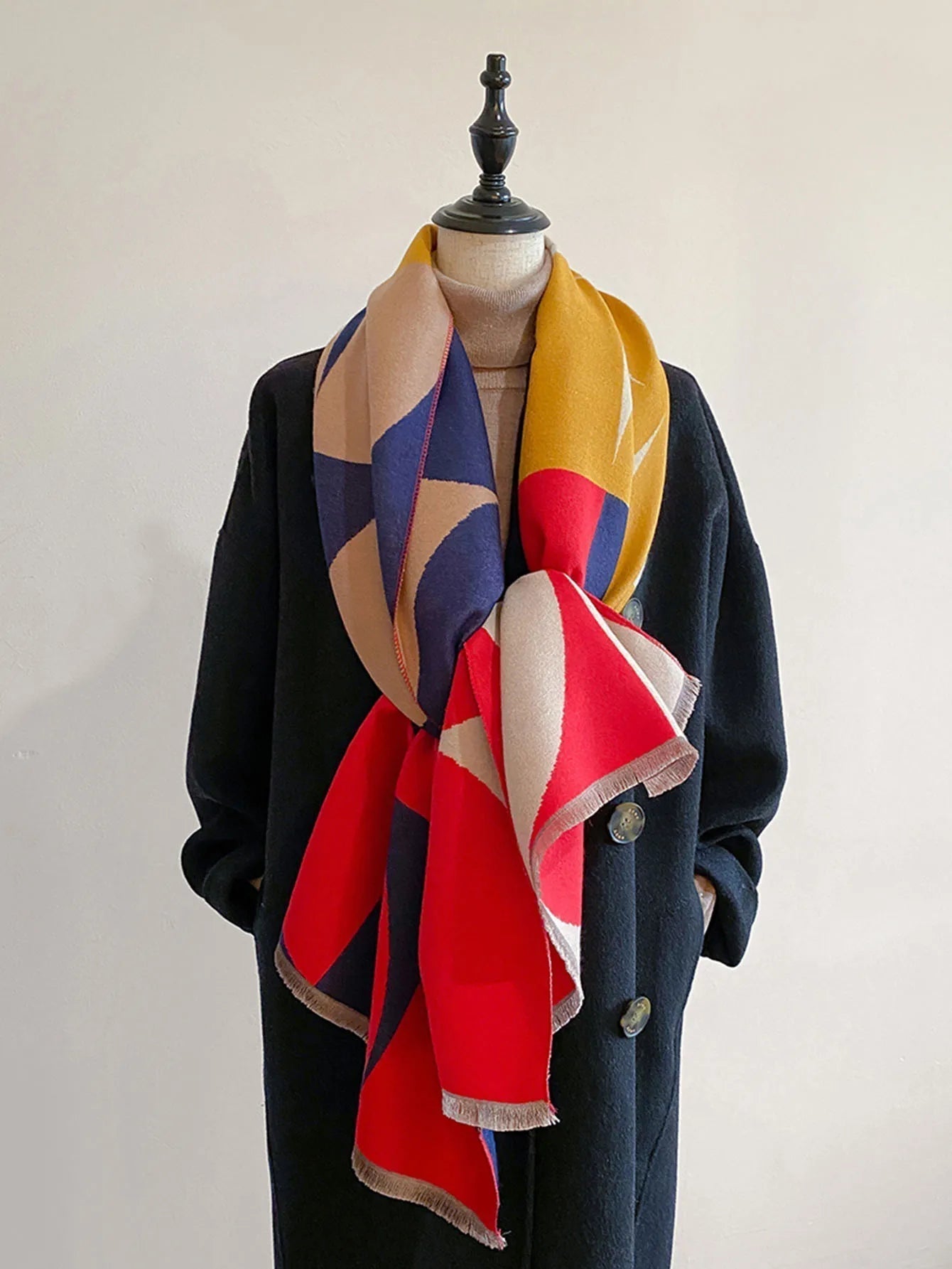 Dames Cashmere Sjaal | Luxe Omslagdoek Voor Herfst & Winter