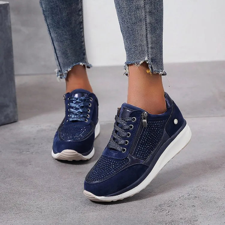 ASHLEY | Stevige & Comfortabele Dames Sneakers Met Rits - Stevig, Sportief & Stijlvol