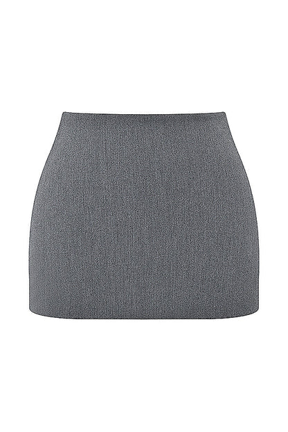 ROSALIE | Grijze Rok + Top Set Voor Dames - Elegant, Chic & Uniek