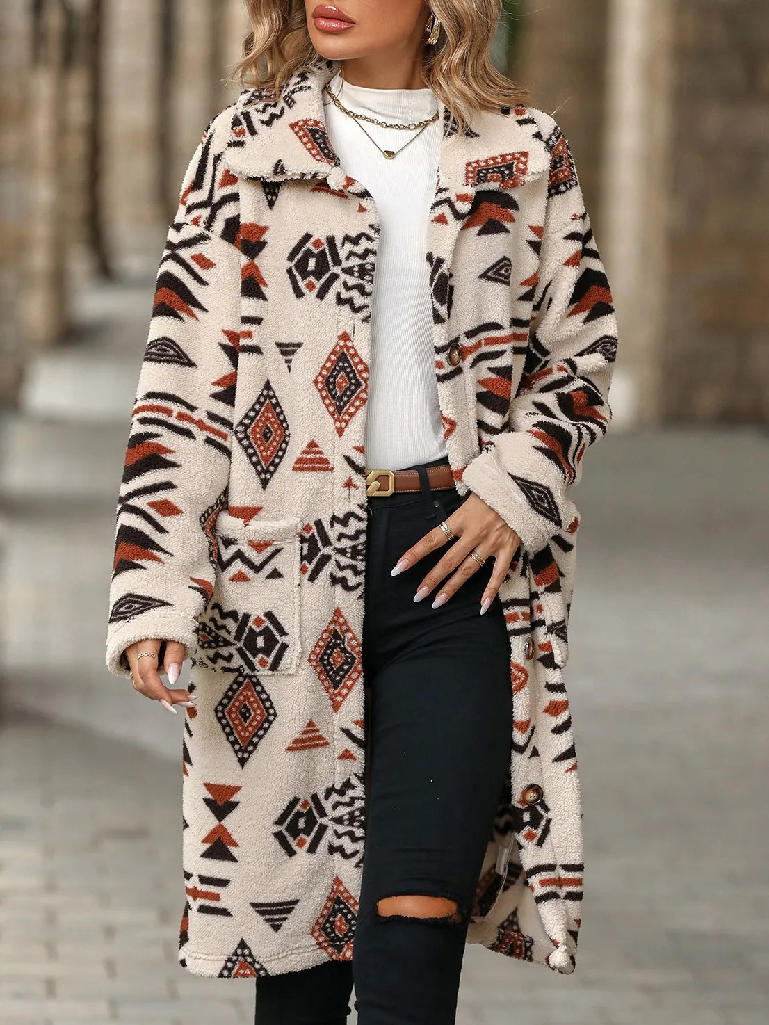 Warme Lange Dames Cardigan - Warm, Uniek & Comfortabel