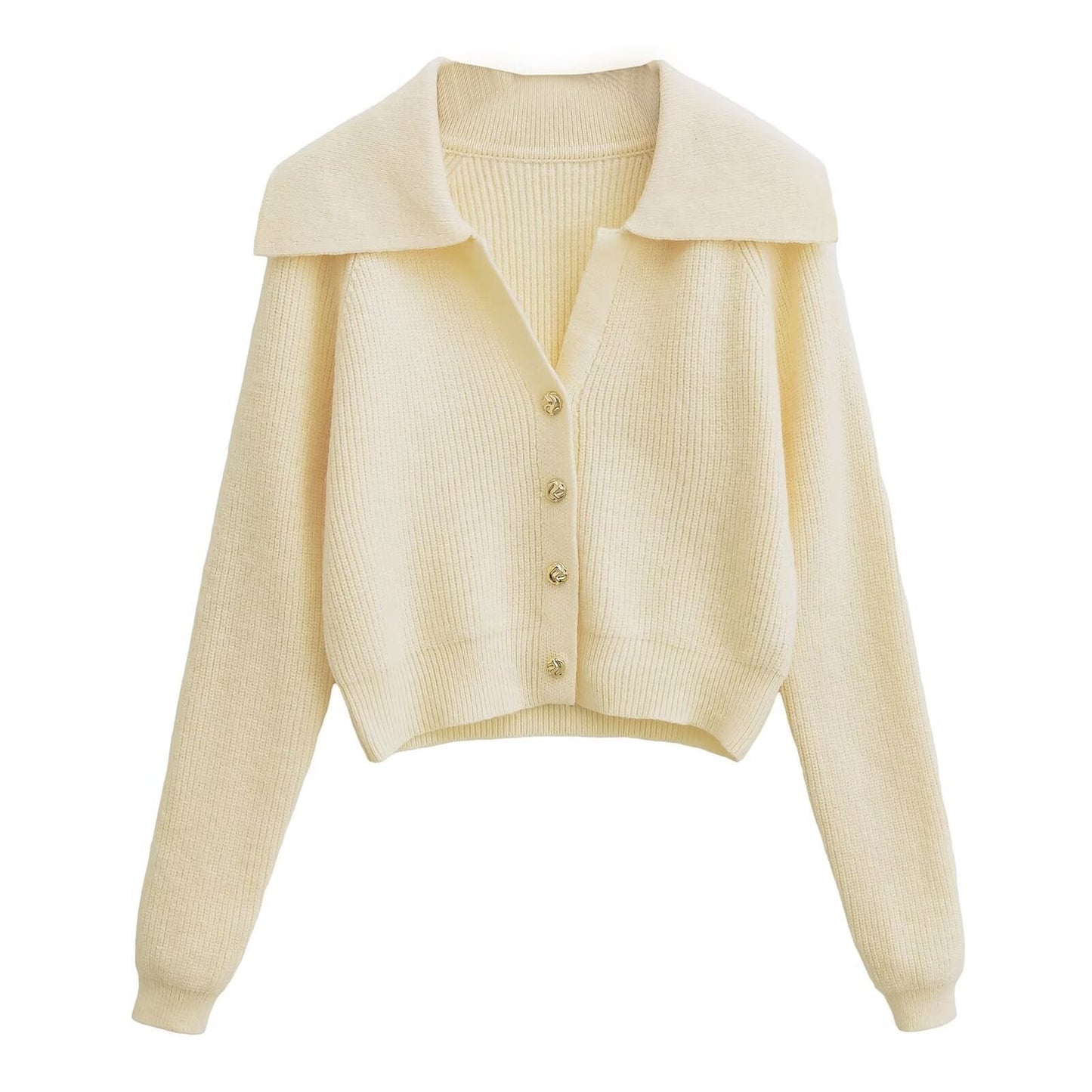 LIVIA | Gebreid Damesvest Met Kraag En Metalen Knoopjes – Elegant, Warm & Veelzijdig