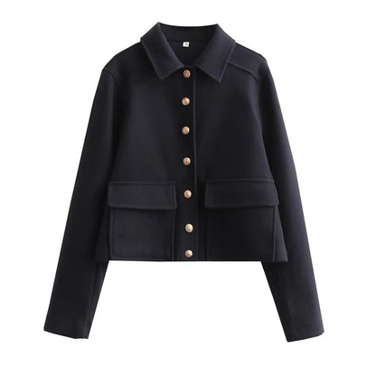 CHARLOTTE | Klassiek Wol Jasje Voor Dames Met Knopen - Modern, Elegant & Klasse