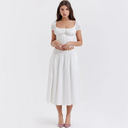 ALBA | Elegante 2-Delige Set Voor Dames - Top + Rok - Stijlvol & Modieus