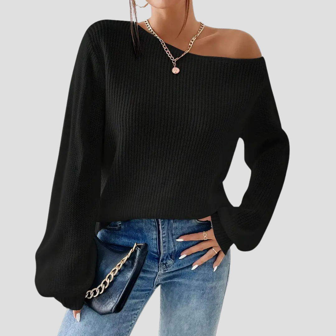 Off-Shoulder Trui – De Statement Knit Voor Een Zelfverzekerde Look