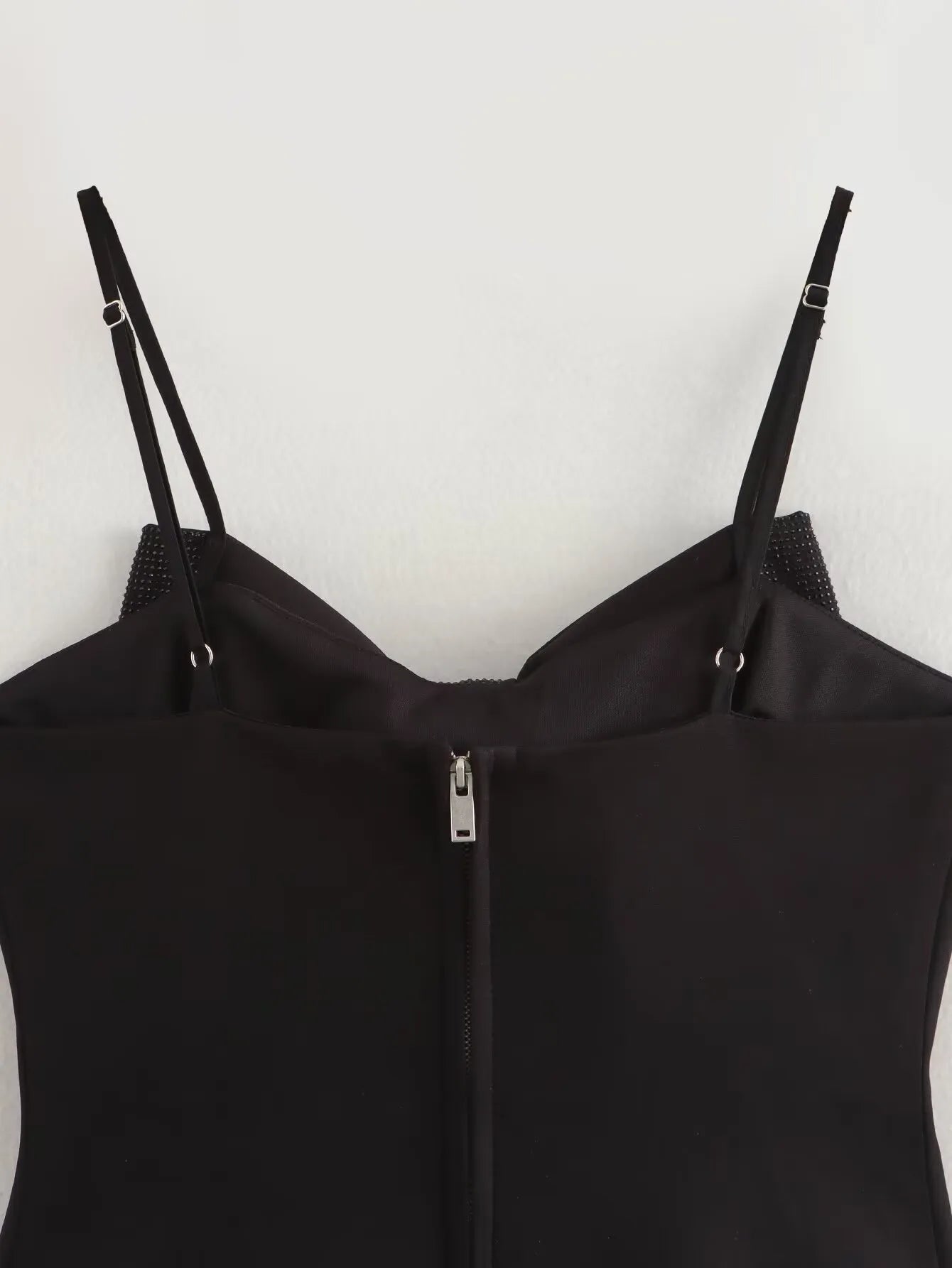 LOULOU | Zwarte Glitter Strik Top Voor Dames - Elegant, Feestelijk & Stralend