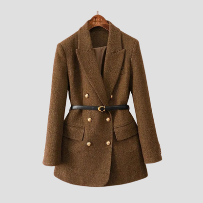 Blazer Jasje – Tijdloze Klasse In Luxe Herringbone Weving