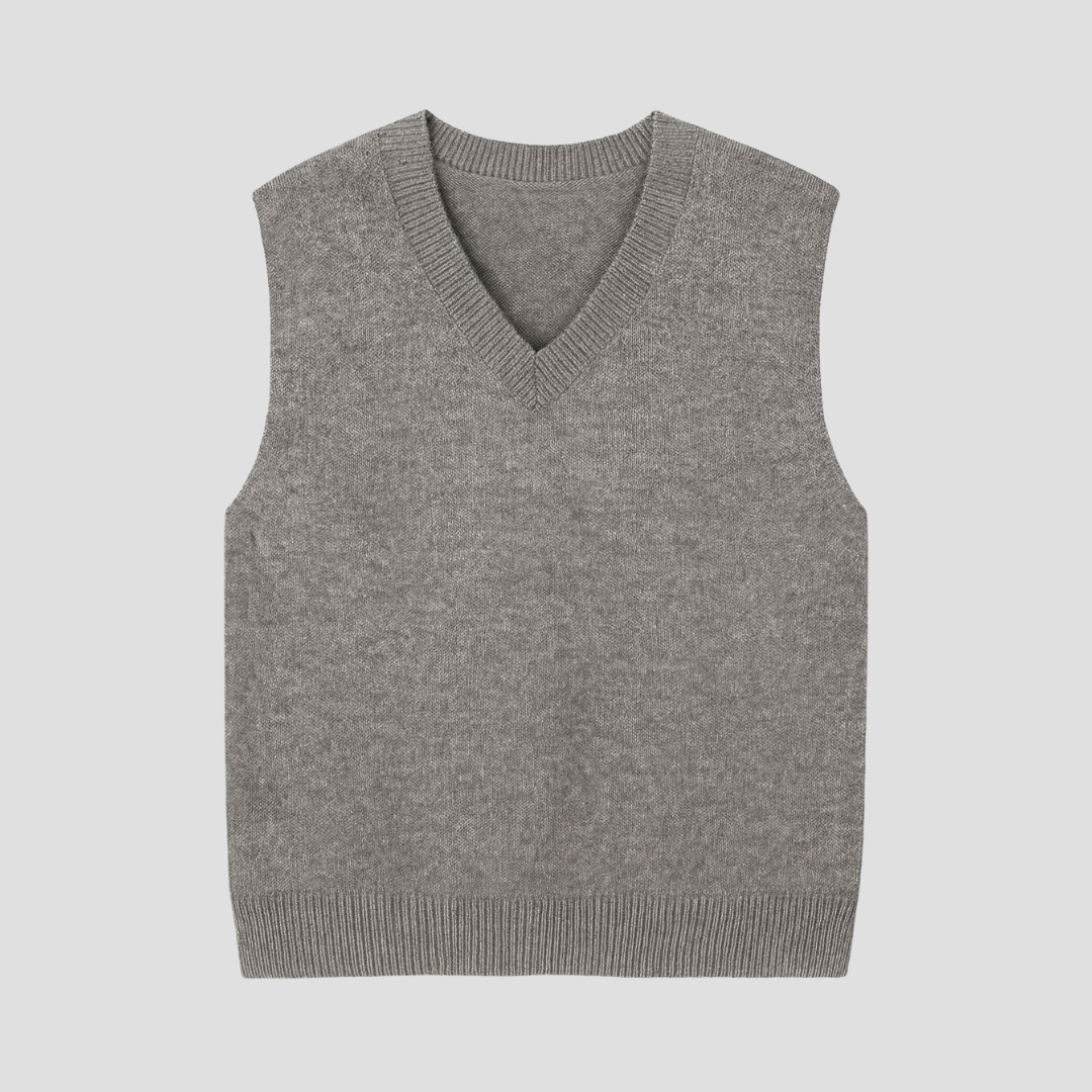 Wollen V-Hals Gebreid Vest Dames – Stijlvol, Warm & Perfect Voor Elke Outfit