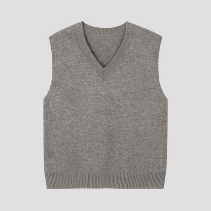 Wollen V-Hals Gebreid Vest Dames – Stijlvol, Warm & Perfect Voor Elke Outfit