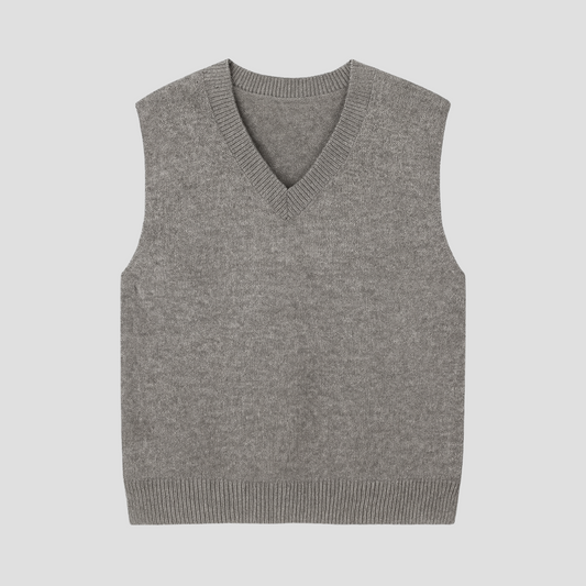 Wollen V-Hals Gebreid Vest Dames – Stijlvol, Warm & Perfect Voor Elke Outfit