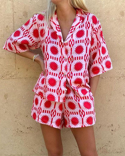JOLIE | Luchtige Zomerset voor Dames met Grafische Print